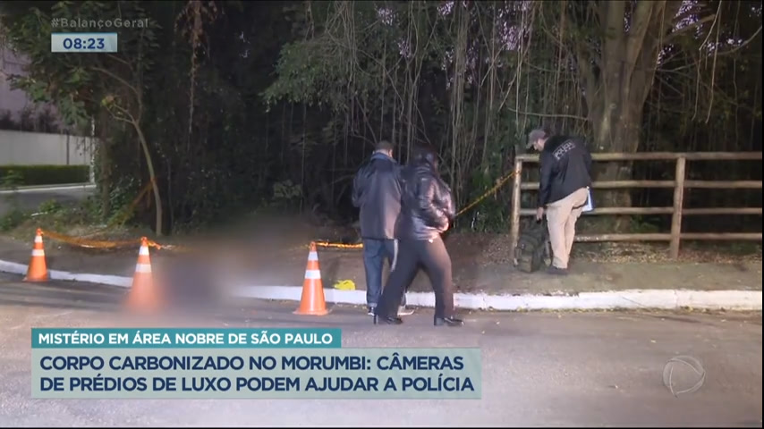 Vídeo: Corpo é encontrado carbonizado em bairro nobre de São Paulo