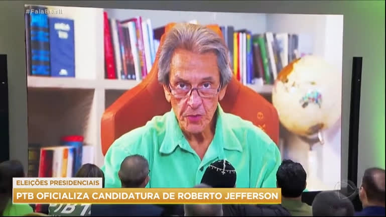 Vídeo: PTB oficializa candidatura de Roberto Jefferson à Presidência da República