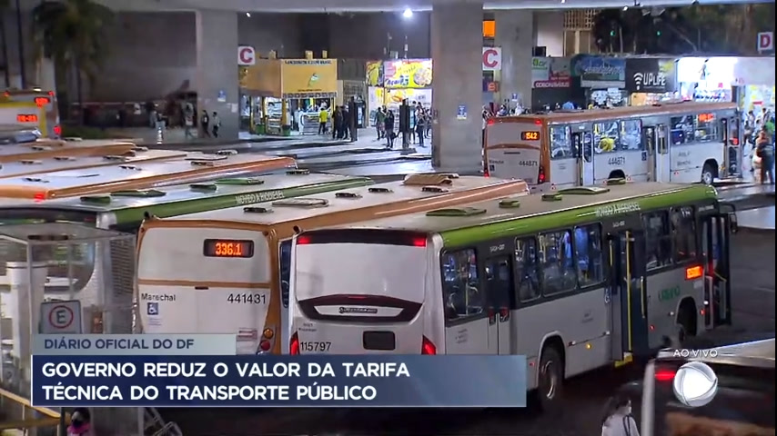 Vídeo: Tarifa técnica do transporte público é reduzida no DF