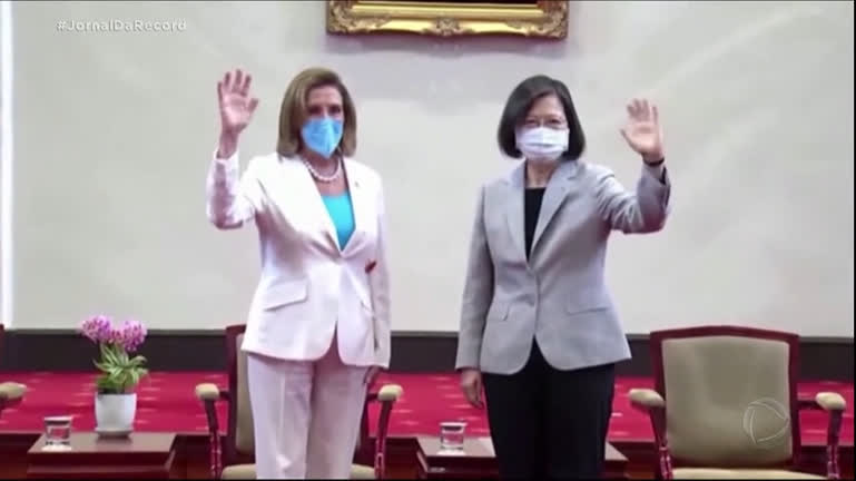 Vídeo: Nancy Pelosi se encontra com presidente de Taiwan e declara apoio à democracia na ilha