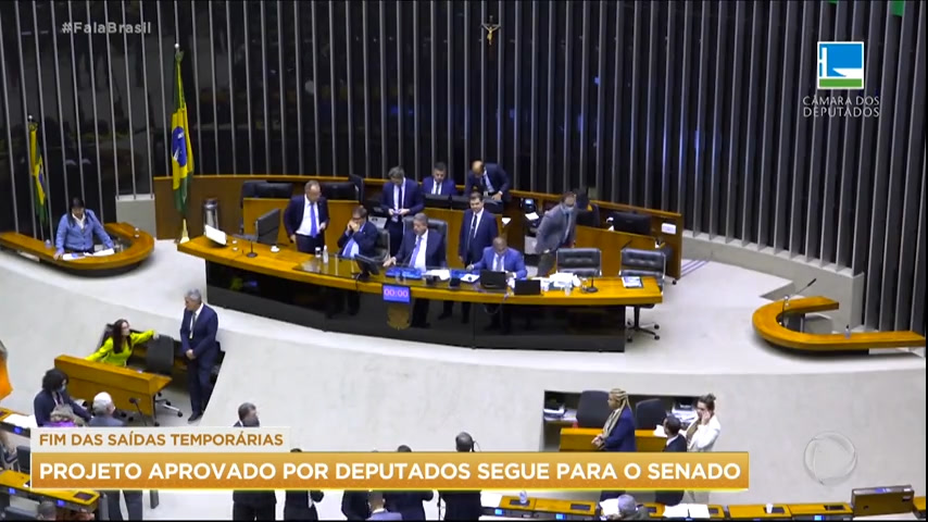 Vídeo: Câmara dos Deputados aprova projeto de lei que acaba com as saídas temporárias
