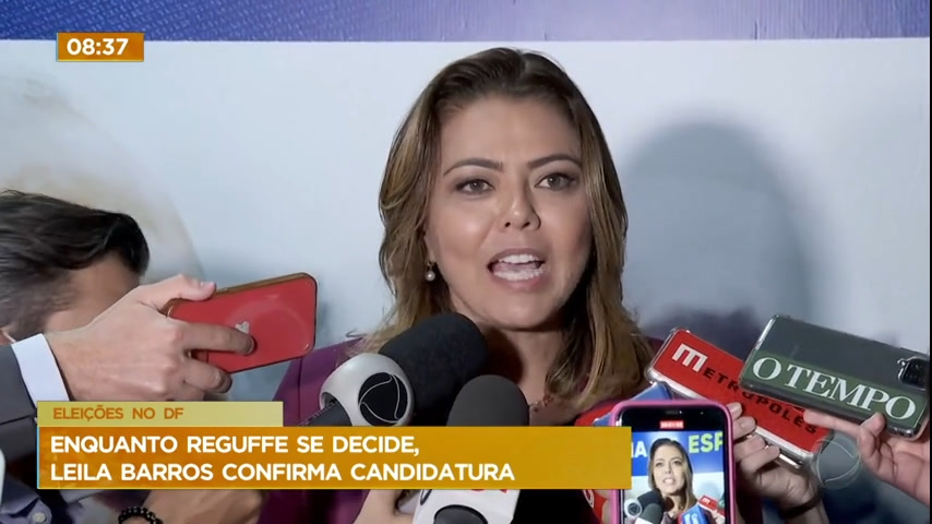 Vídeo: Leila Barros confirma candidatura ao GDF