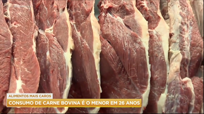 Vídeo: Consumo de carne bovina no Brasil atinge o menor nível em 26 anos