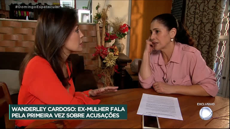 Vídeo: Ex-mulher de Wanderley Cardoso rebate acusações feitas pela filha do cantor