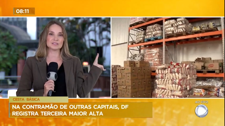 Vídeo: Alimentos da cesta básica tem aumento no Distrito Federal