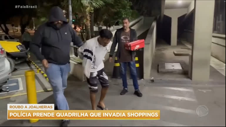 Vídeo: Polícia prende quadrilha que invadia shoppings em São Paulo