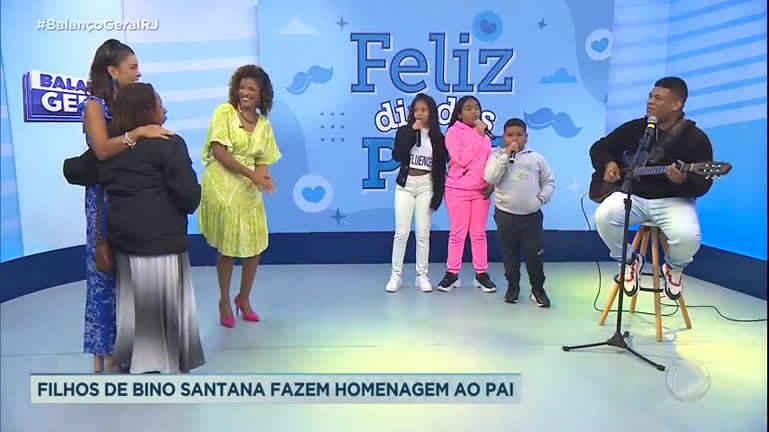 Vídeo: Filhos fazem homenagem de dia dos pais para o cantor Bino Santana