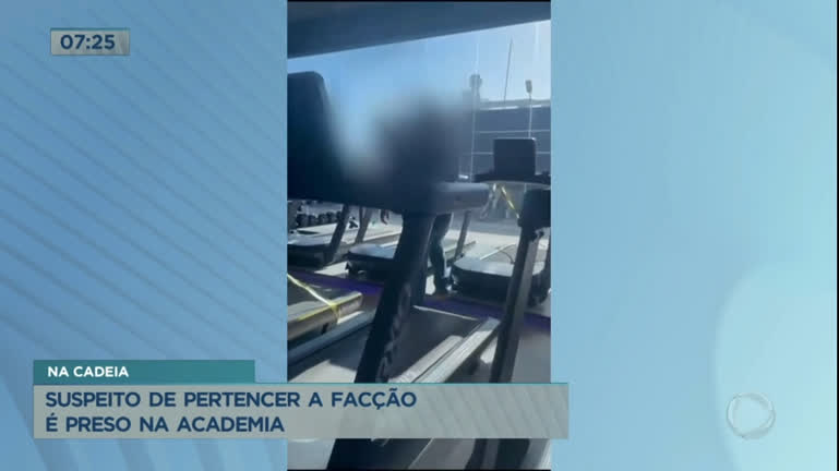 Vídeo: Suspeito de participar de organização criminosa é preso na academia