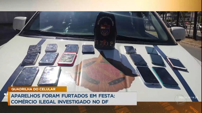 Vídeo: Celulares são furtados em festa de Goiânia e revendidos no DF
