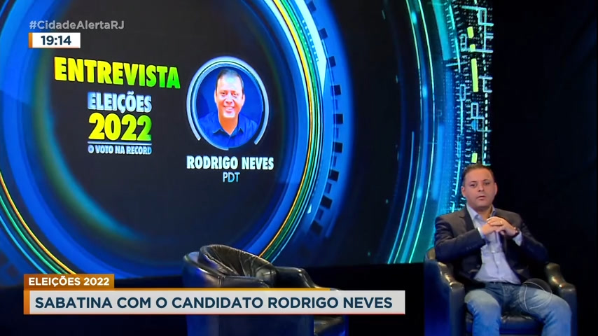 Vídeo: Eleições 2022: Rodrigo Neves (PDT) é o primeiro candidato a participar de sabatina do Balanço Geral