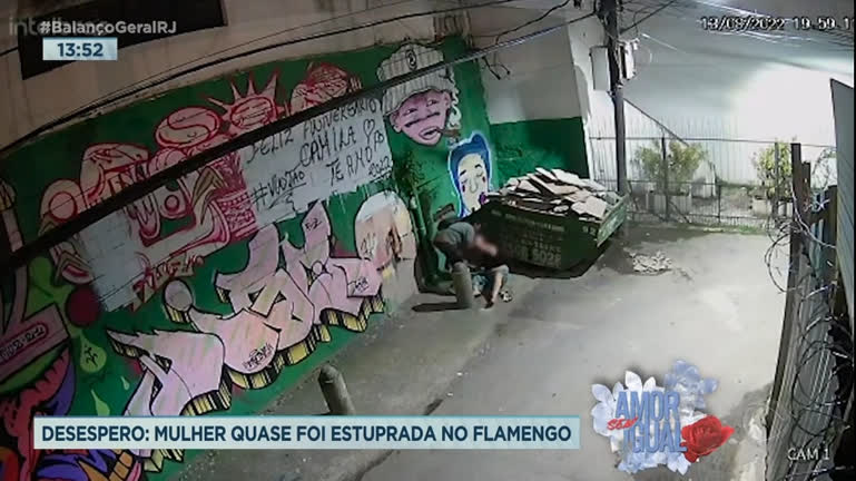 Vídeo: Mulher sofre tentativa de estupro por um morador de rua no Flamengo (Rj)