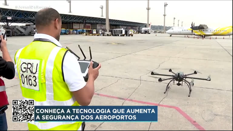 SP: Aeroporto Internacional de Guarulhos começa a usar drones para ...
