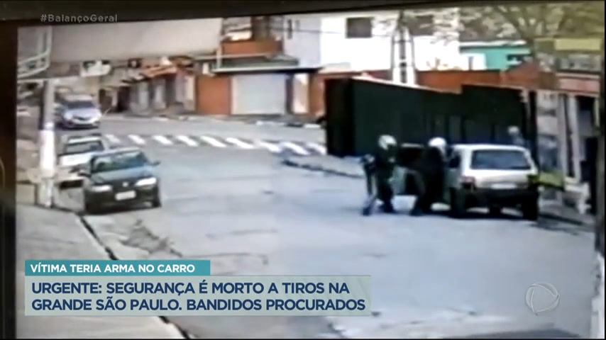 Vídeo: Segurança é morto a tiros na Grande São Paulo
