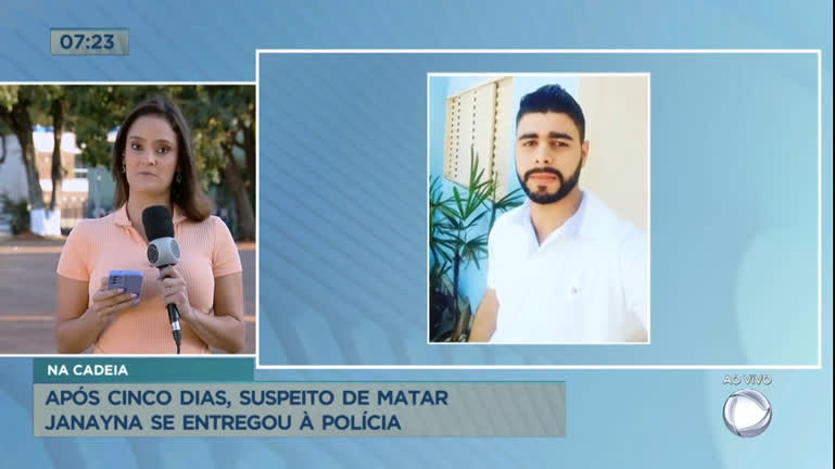 Vídeo: Após cinco dias, suspeito de matar Janayna Borges em Santo Antônio do Descoberto (GO) se entrega à polícia