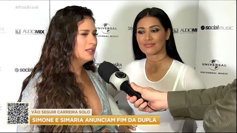 Vídeo: Simone e Simaria anunciam fim da dupla e vão seguir carreira solo