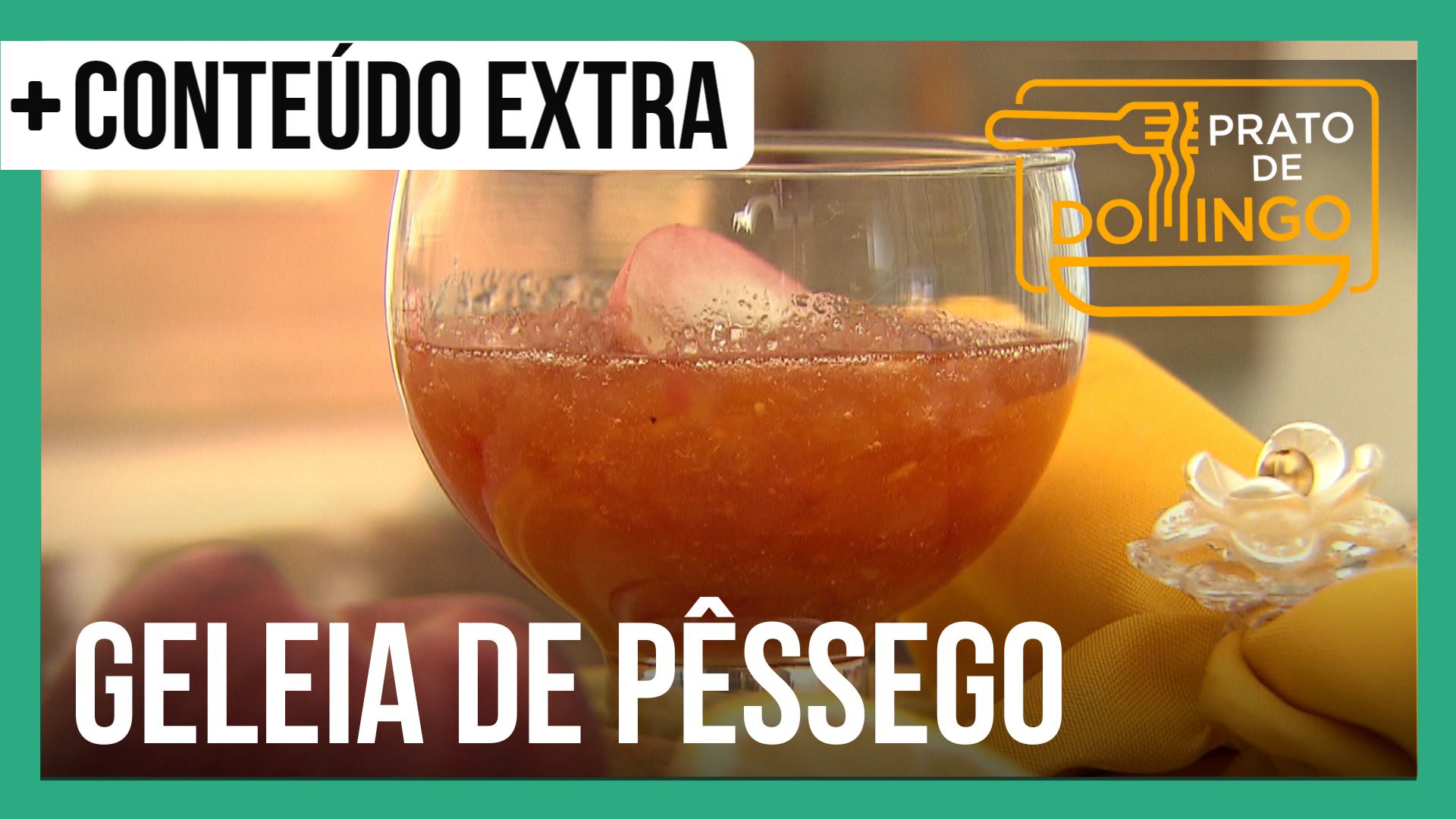 Vídeo: Aprenda a fazer receita de geleia de pêssego com gengibre caseira | Prato De Domingo