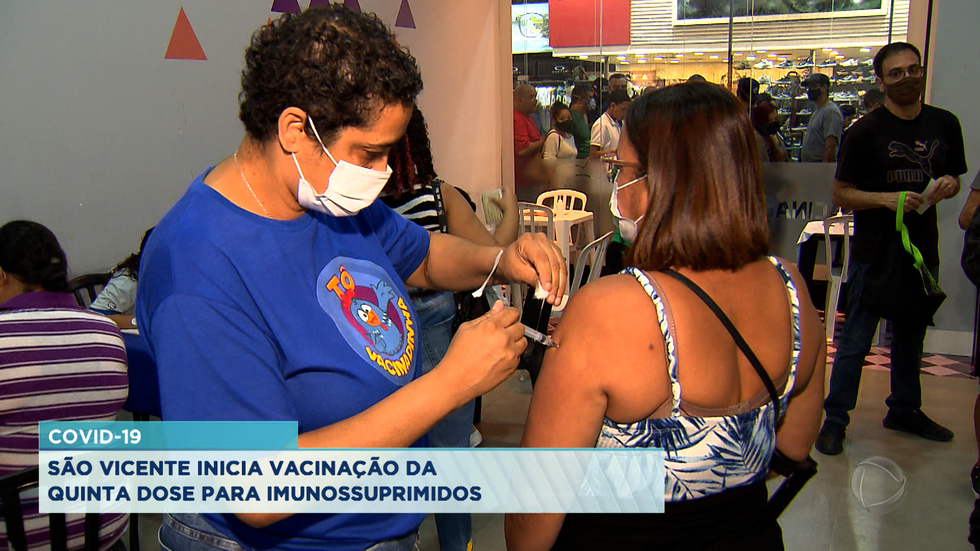 Vídeo: Imunização contra covid-19 em São Vicente