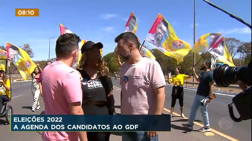 Vídeo: Confira como foi a agenda desse domingo (21) dos candidatos ao GDF