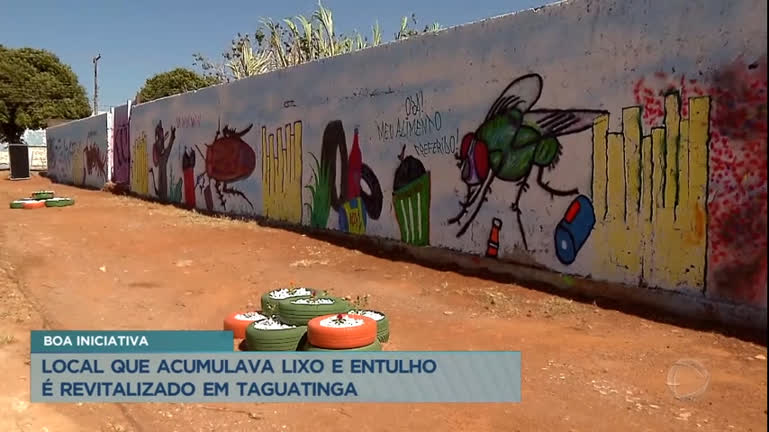 Vídeo: Local que acumulava lixo e entulho é revitalizado em Taguatinga