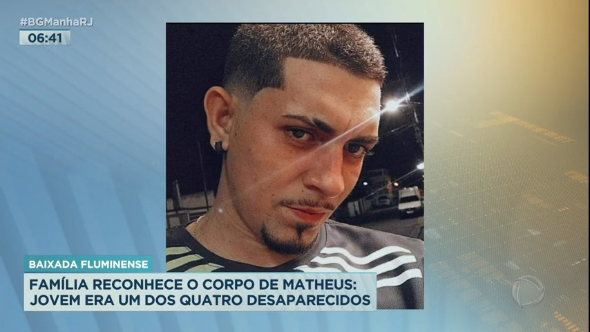 Vídeo: Corpo de jovem desaparecido é identificado por familiares em Nova Iguaçu, na Baixada Fluminense