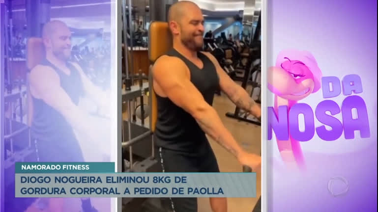 Vídeo: Diogo Nogueira perde 8kg a pedido de Paolla Oliveira