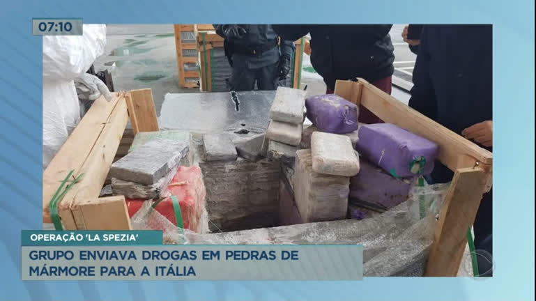 Vídeo: Preso grupo que escondia drogas em pedras de mármore e enviava para a Itália