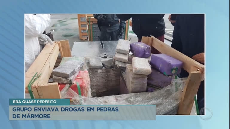 Vídeo: Homem é preso suspeito de enviar drogas em pedras de mármore
