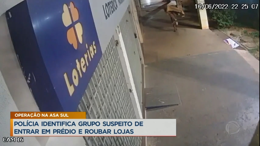 Vídeo: Polícia identifica suspeitos de roubarem lojas em edifício do DF