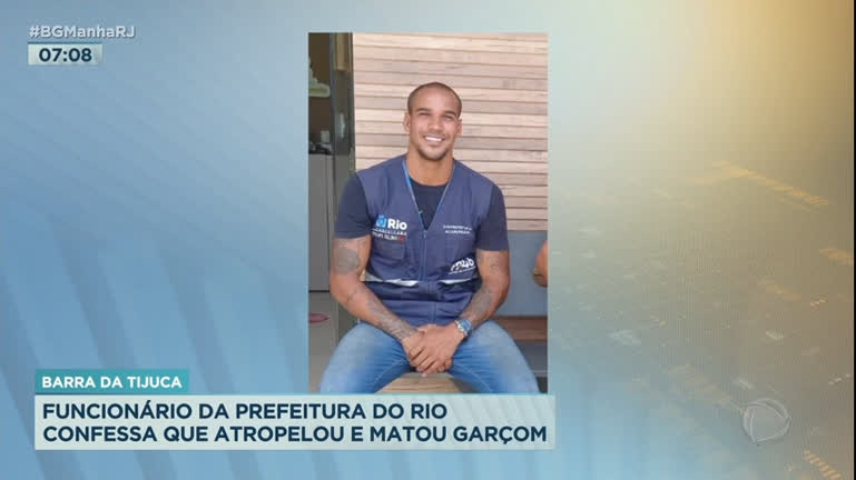 Vídeo: Funcionário da prefeitura confessa ter atropelado garçom na zona oeste Rio