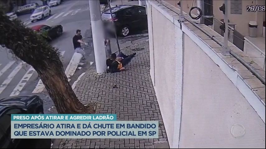 Vídeo: Empresário é preso depois de atirar em criminoso rendido por policial após tentativa de assalto em SP