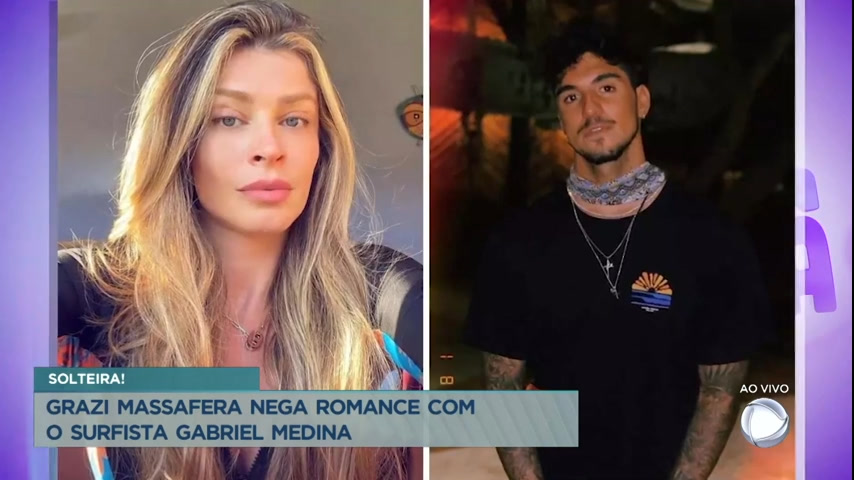 Vídeo: Grazi Massafera nega envolvimento com Gabriel Medina