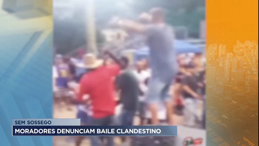 Vídeo: Moradores denunciam baile clandestino em Belo Horizonte
