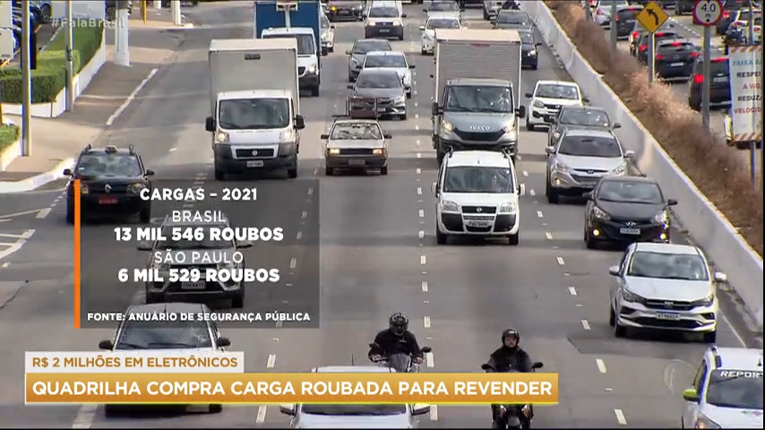 Vídeo: Quadrilha é presa em São Paulo ao tentar revender carga roubada em Minas Gerais