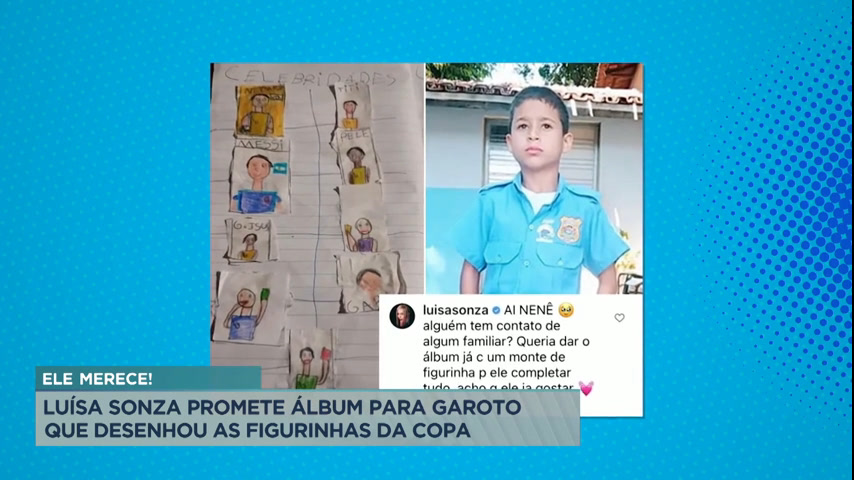 Vídeo: A Hora da Venenosa: Luisa Sonza promete álbum de figurinhas da Copa para criança