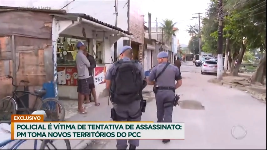 Vídeo: Policial é vítima de tentativa de assassinato no litoral de SP