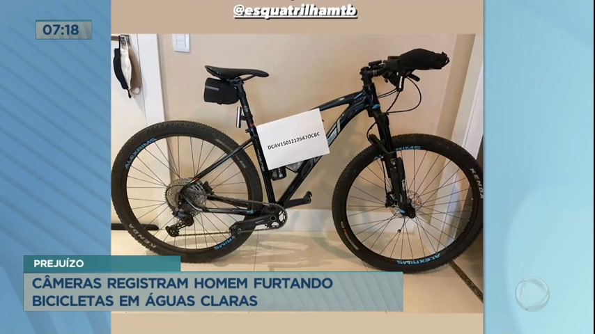 Vídeo: Homem furta bicicletas em prédio de Águas Claras (DF); prejuízo passa de R$ 20 mil