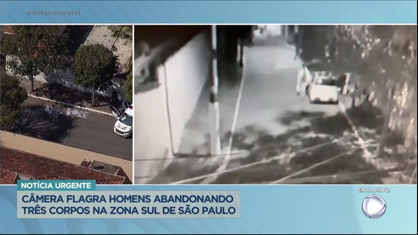 Vídeo: Câmera flagra homens abandonando três corpos na zona sul de São Paulo