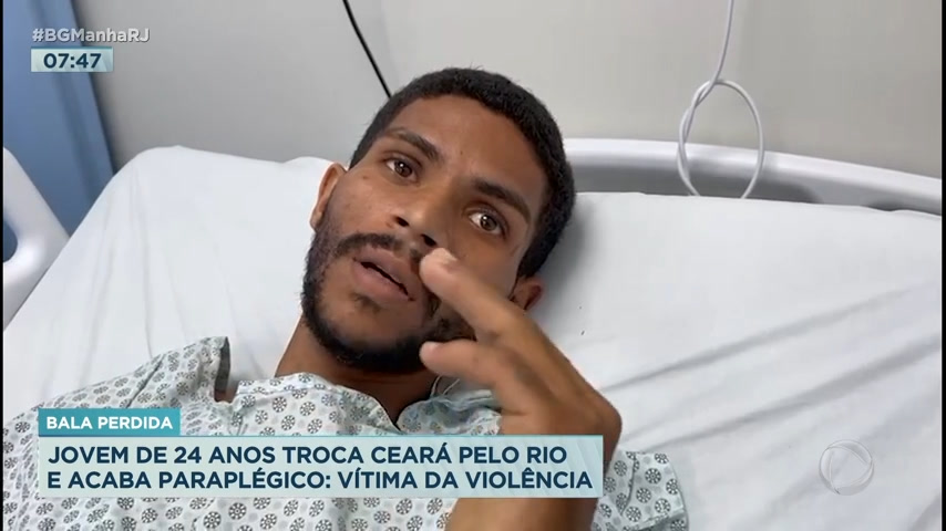 Vídeo: Jovem fica paraplégico após ser baleado durante tiroteio na Baixada Fluminense