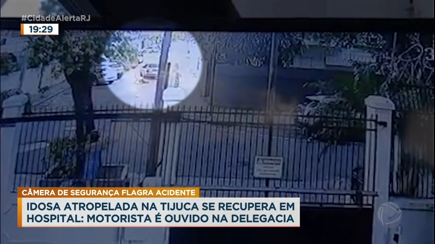 Vídeo: Idosa é atropelada por motorista na Tijuca, zona norte do Rio