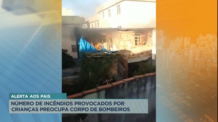 Vídeo: Número de incêndios provocados por crianças preocupa Corpo de Bombeiros