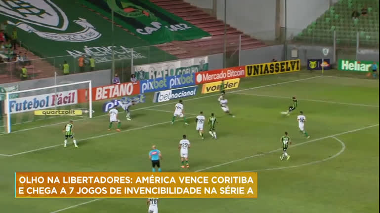Vídeo: América vence Coritiba e chega a 7 jogos de invencibilidade na Série A