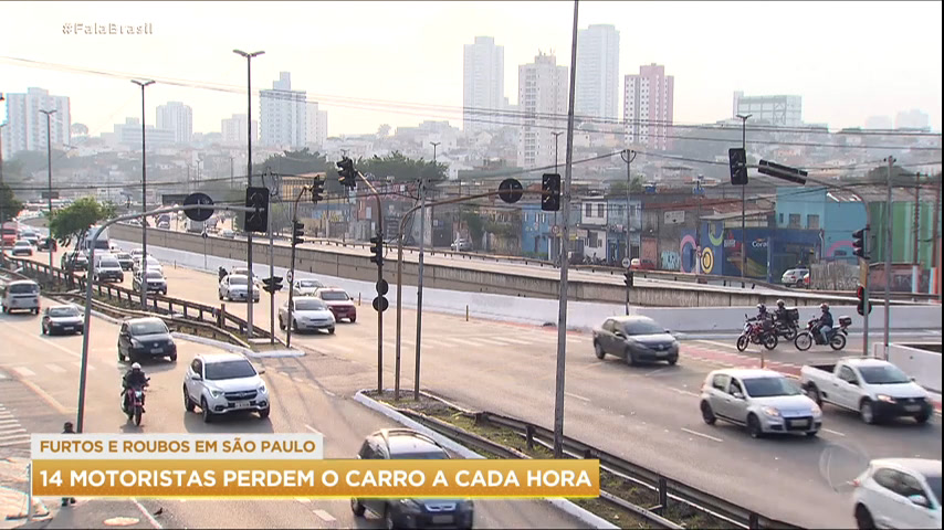 Vídeo: 14 motoristas têm carros roubados a cada hora em São Paulo