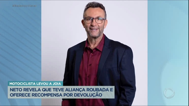 Vídeo: Neto revela que teve aliança de casamento roubada e oferece recompensa de R$ 5 mil