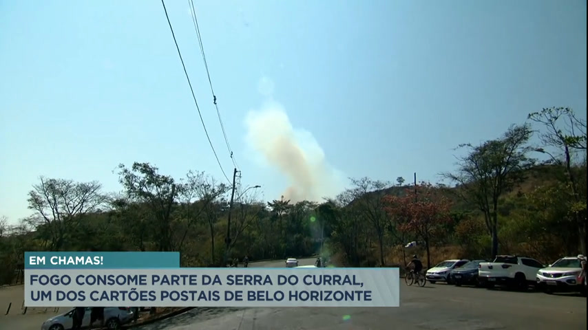 Vídeo: Incêndio na Serra do Curral: sobrevoos são realizados na área atingida pelo incêndio