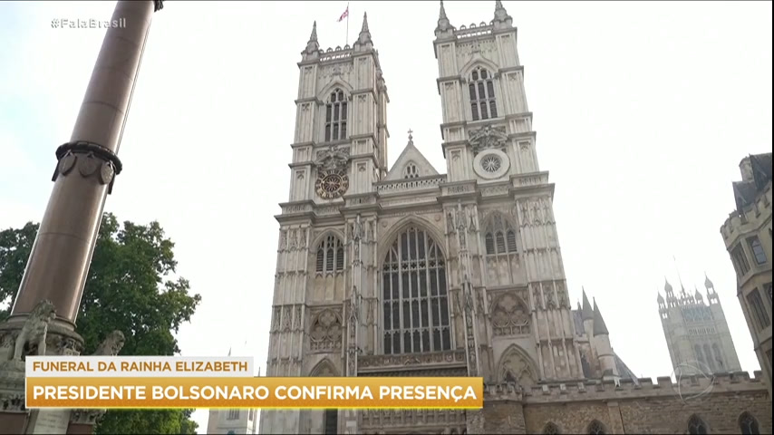 Vídeo: Bolsonaro confirma presença no funeral da rainha Elizabeth 2ª em Londres