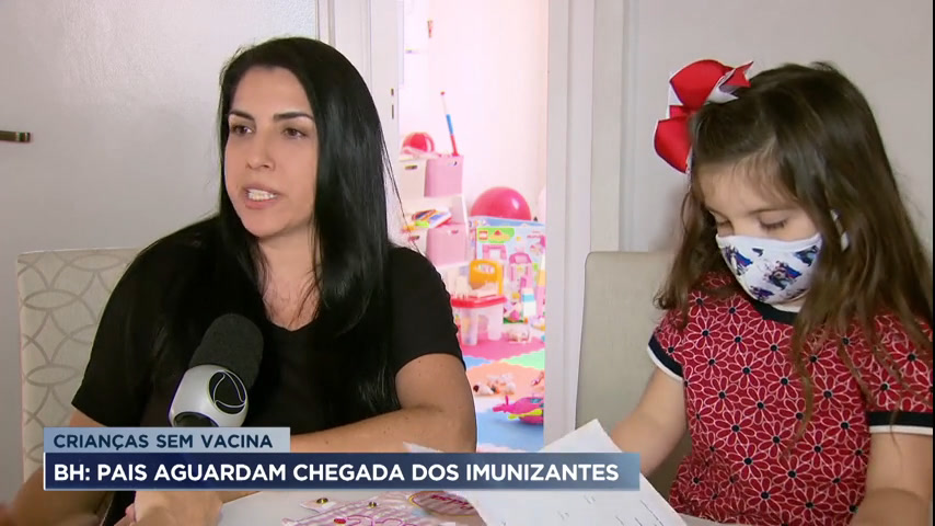 Vídeo: BH: pais aguardam chegada de imunizantes contra Covid-19 para crianças