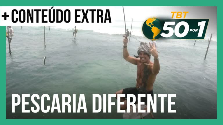 Vídeo: TBT 50 por 1 | Alvaro Garnero tenta pescar em cima de uma "perna de pau"