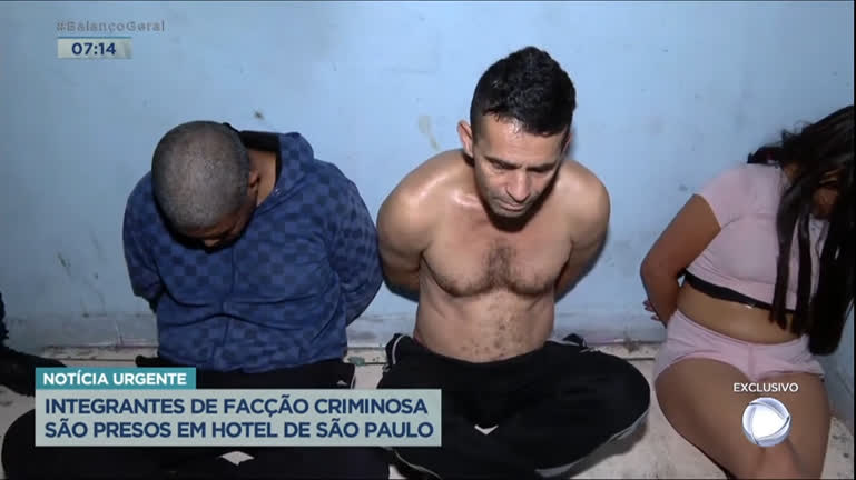 Vídeo: Integrantes de facção criminosa são presos em hotel de São Paulo