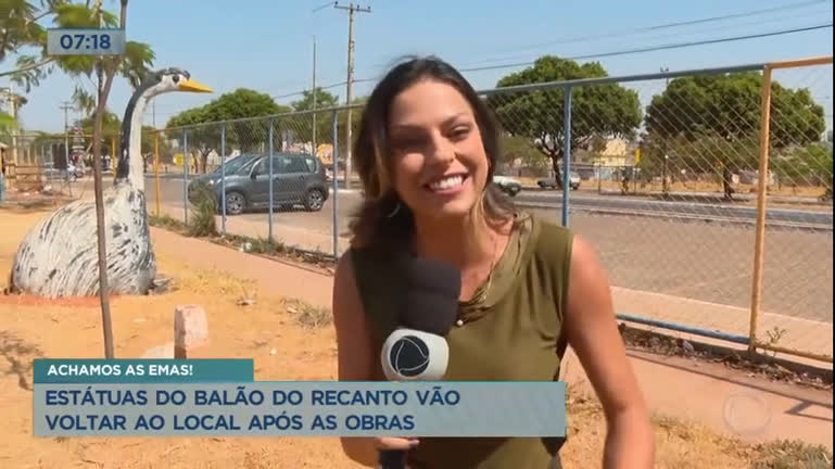 Vídeo: Tradicionais estátuas do balão do Recanto das Emas estão fazendo falta