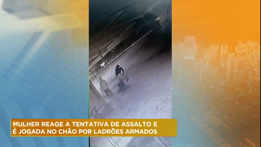 Vídeo: Mulher reage a tentativa de assalto em Belo Horizonte